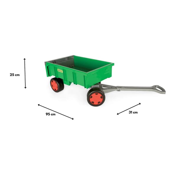 Kæmpe vogn/trailer grøn 10915