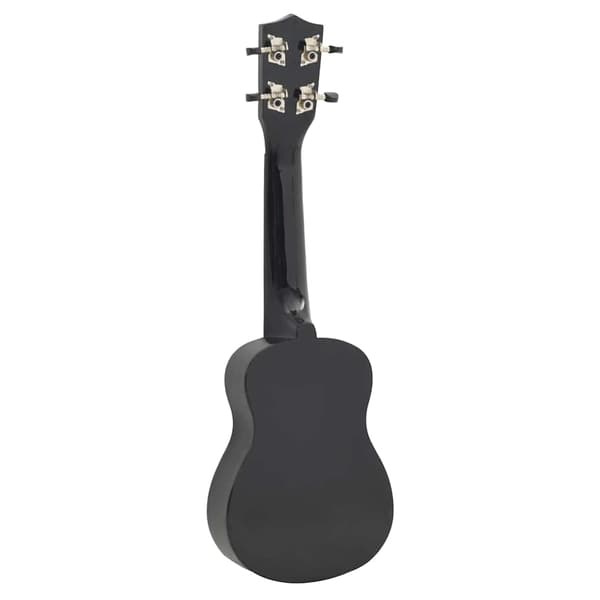 vidaXL Sopraanoukulele kotelolla lapsille, musta, 23"