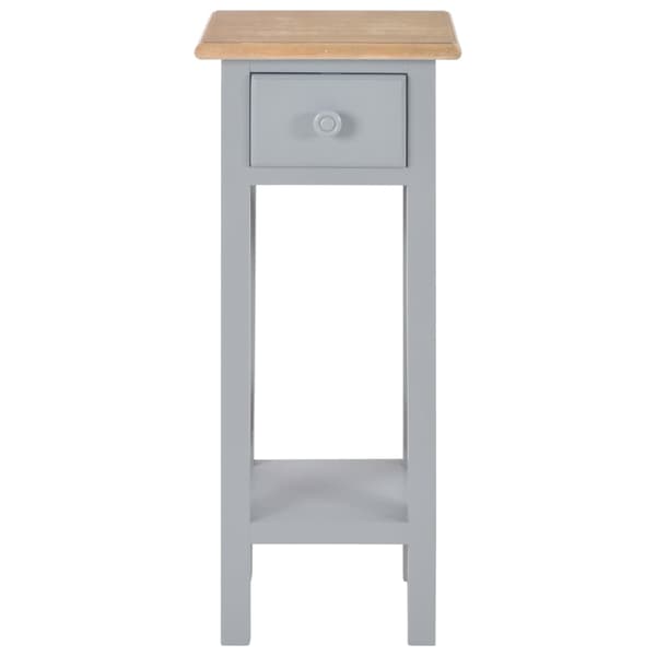 vidaXL sidebord grå 27x27x65,5 cm træ