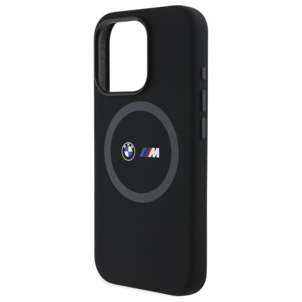 BMW M Silikone Trykt Ring MagSafe-cover til iPhone 16 Pro Max, Sort