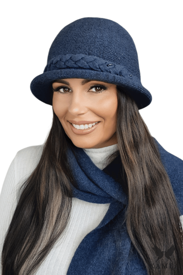 FARIDA damehue, marineblå