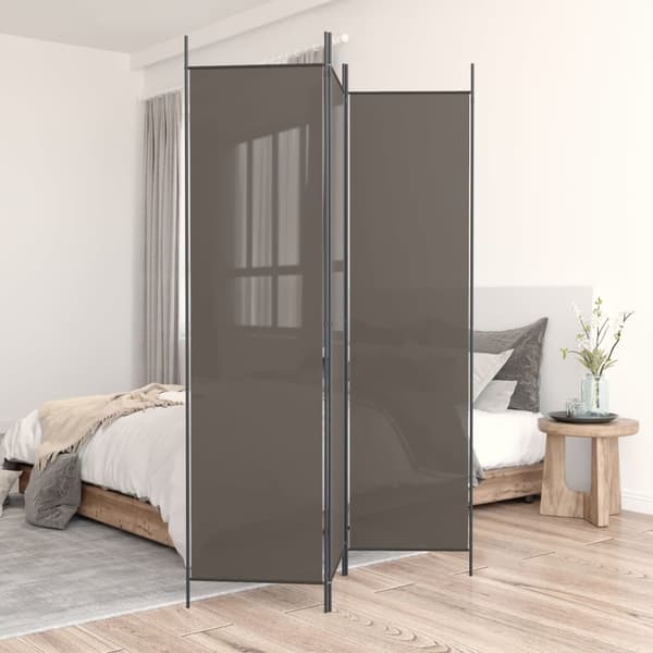 vidaXL 3-panelsskærm, antracit, 150x200 cm, stof