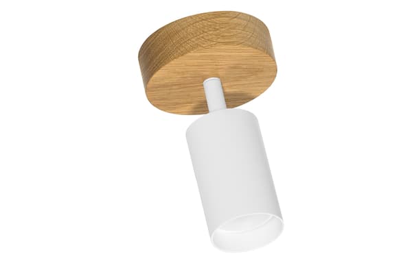 Moderne hvid lampe - 1 x GU10 - Diameter 10 cm - Oval