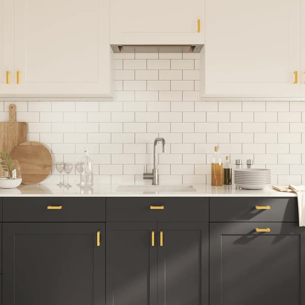vidaXL skabsgreb, 10 stk., guld, 64 mm, rustfrit stål