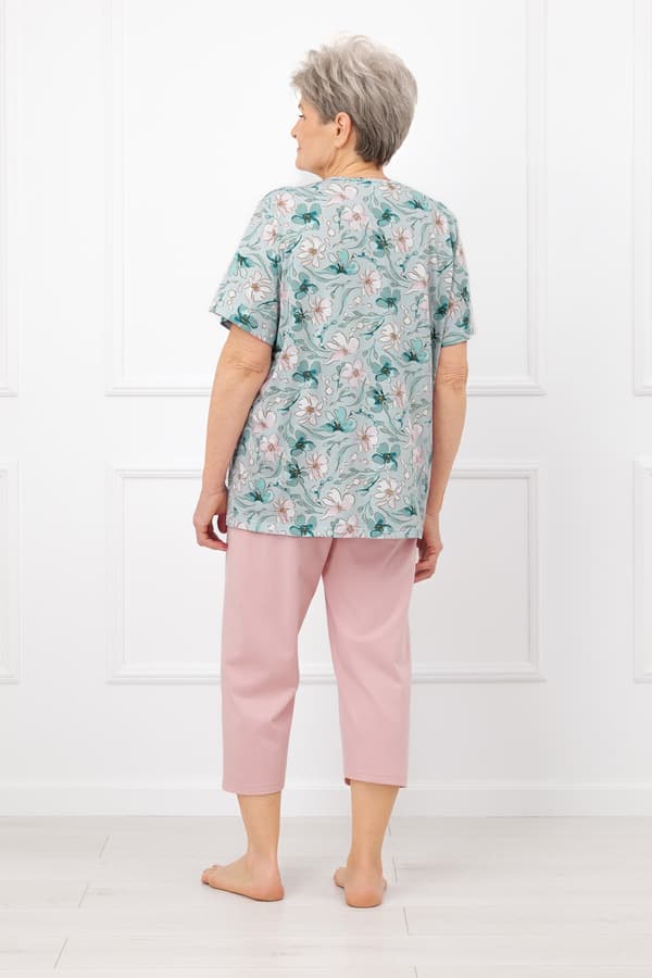 Dampyjamas kortärmad, 3/4-byxor Perlis M