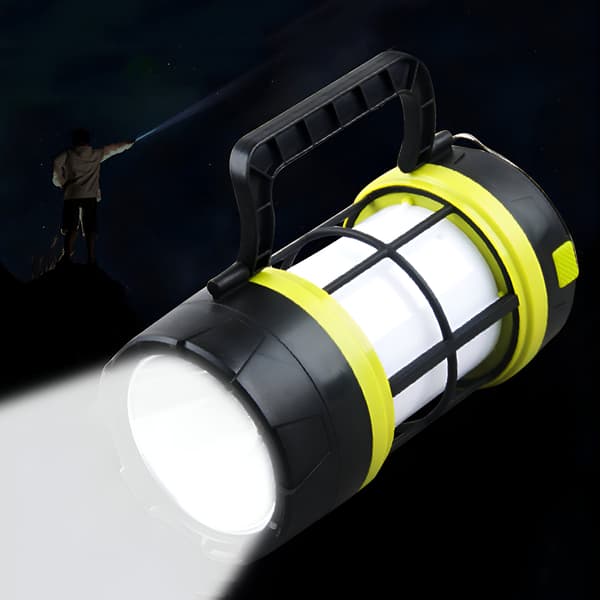 Solcelledrevet LED-campinglampe