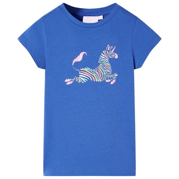 Børne-T-shirt, koboltblå, 116