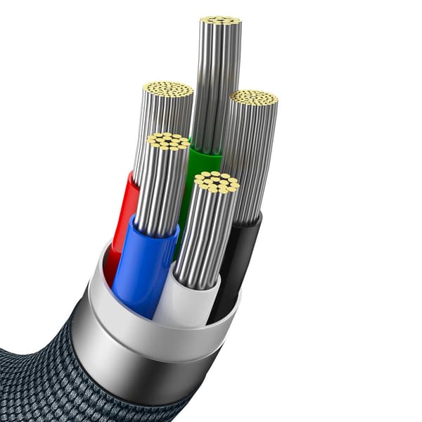 Kabel til hurtig opladning og dataoverførsel USB-C iPhone Lightning 20W 2m sort