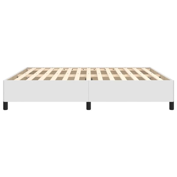 vidaXL Sängram vit 180x200 cm konstläder
