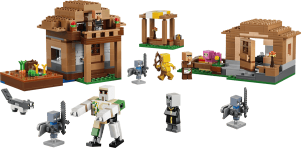LEGO Minecraft Landsbyraid Sæt 607 dele (21596)