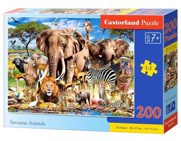 Palapeli 200 savannin eläintä CASTOR