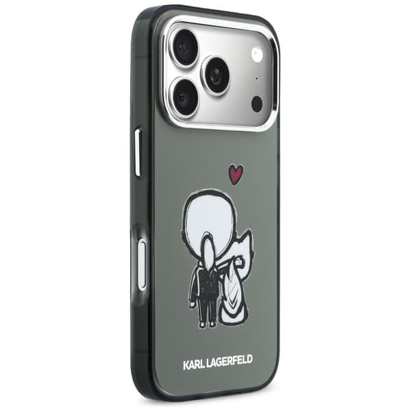 Karl Lagerfeld Karl & Choupette Back MagSafe-etui til iPhone 17 Pro Max, sort