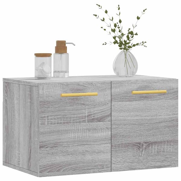 vidaXL vægskab grå Sonoma-eg 60x36,5x35 cm