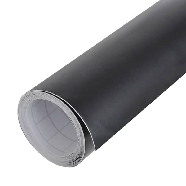 vidaXL bilfolie, mat sort, 100x150 cm