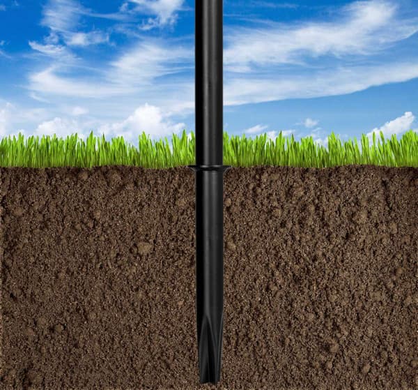 Fodboldmål 180 x 120 cm FORTE sort