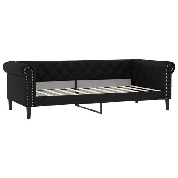 vidaXL sovesofa sort 90x190 cm kunstlæder