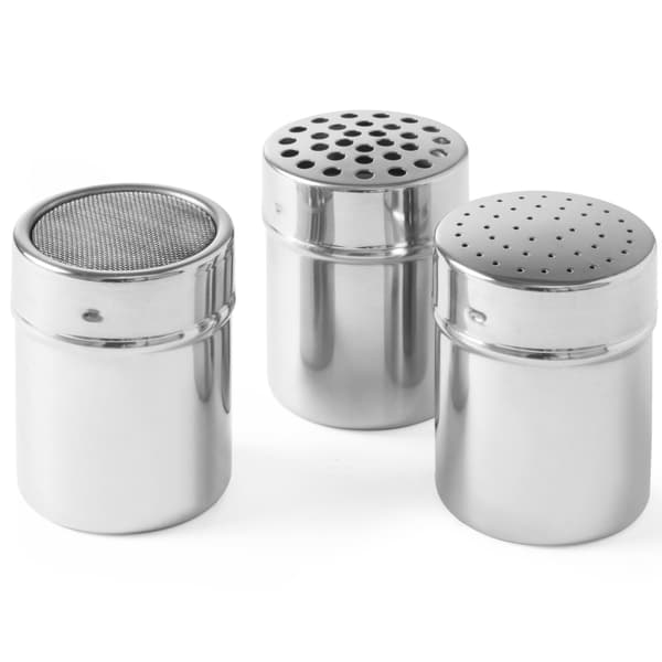 Køkkendispenser til parmesanost, rustfrit stål, diameter 55 mm, højde 75 mm - Hendi 631102