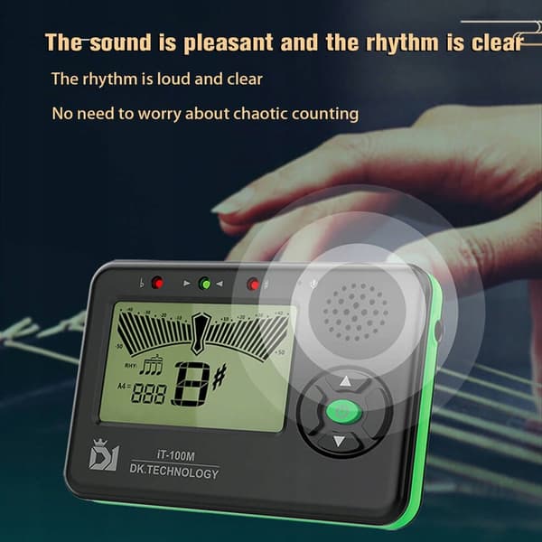 DK Technology iT-100G - metrotuner til guitar, bas, violin og ukulele