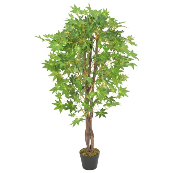 vidaXL Tekopuu ruukulla, vihreä, 120 cm
