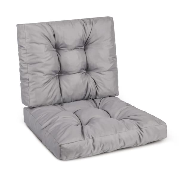 Modulaarinen rottinkityynysetti, istuin 40x40cm + selkänoja 40x40cm, Harmaa