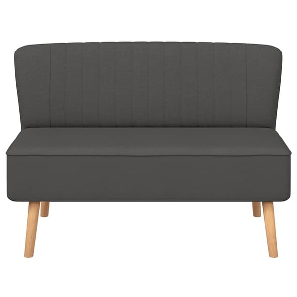 vidaXL Soffa, 117x55,5x77 cm, mörkgrått tyg