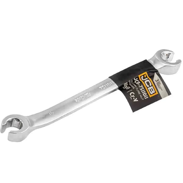 JCB SPLIT RINGNØGLE 10x11 mm 2-SIDET Cr-V 6-VINKEL