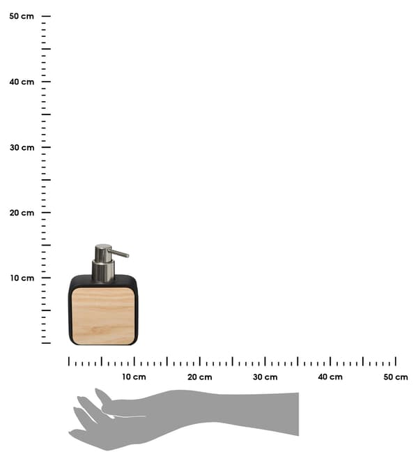 Natureo sort sæbedispenser
