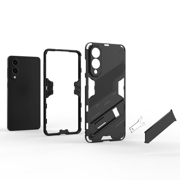 Etui til Samsung Galaxy S25 Edge, militær støtteben, sort