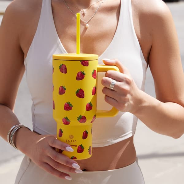 Berry Bright 900 ml termokrus med sugerør