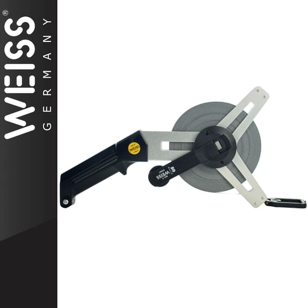 Hvid stålbånd uden start 50m WEISS