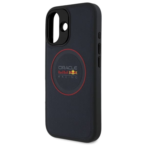 Red Bull Læder Red Ring MagSafe-etui til iPhone 16 Plus, Marineblå