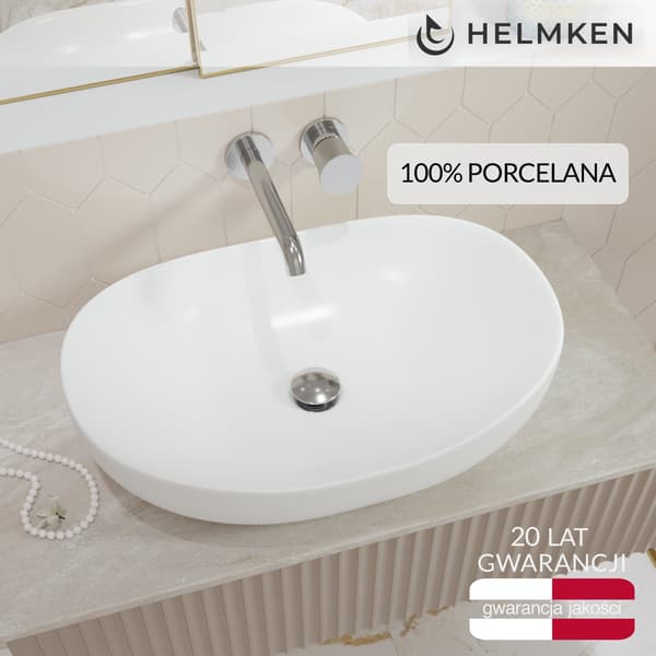 Helmken 50263000 Bordvask (63 x 42) Hvid