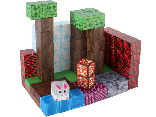 Magnetiske byggeklodser terninger Pixel Cubes 96 dele 3D