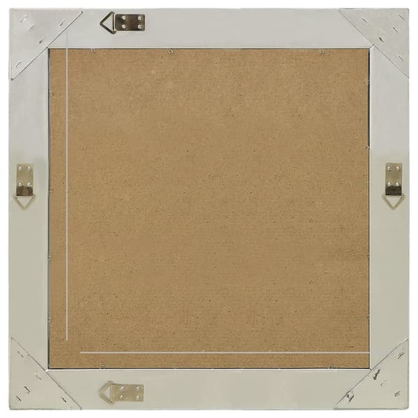 vidaXL Barock väggspegel 60x60 cm silver