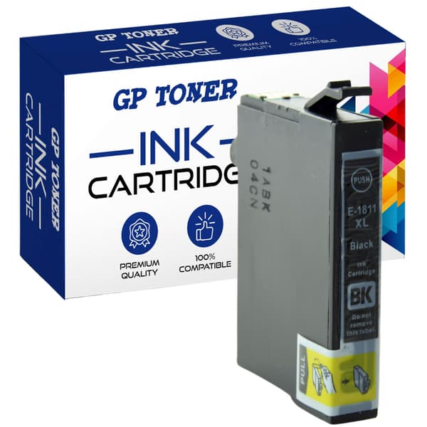 Muste Epson E1811XL BK:lle