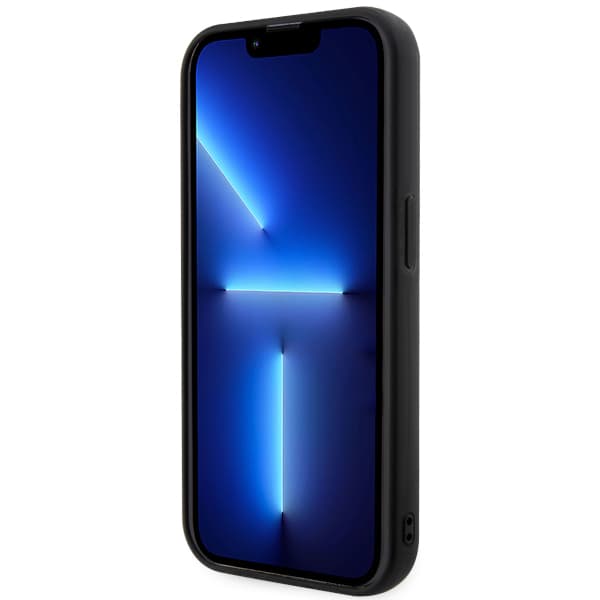 Karl Lagerfeld Rubber Ikonik 3D-cover til iPhone 14 Pro Max, sort