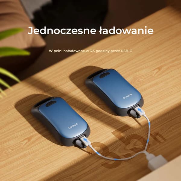 Ocoopa UT4 Urban, 2x 3000 mAh, op til 2*9 timer, 10W, IP45, sort