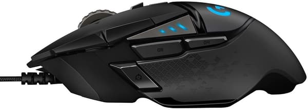 Logitech G502 Gaming Hero USB RGB Mus Sort (910-005471)