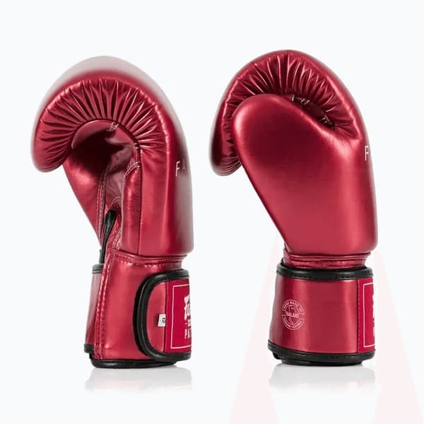 Fairtex Metallic Boxningshandskar Röda 10OZ