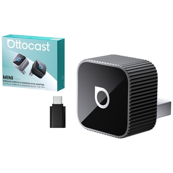 Ottocast CP88-T2 Mini Cube CarPlay Bluetooth-biladapter Silver