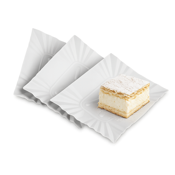 Rektangulära engångspappersbrickor 10 x 13 cm 500 st