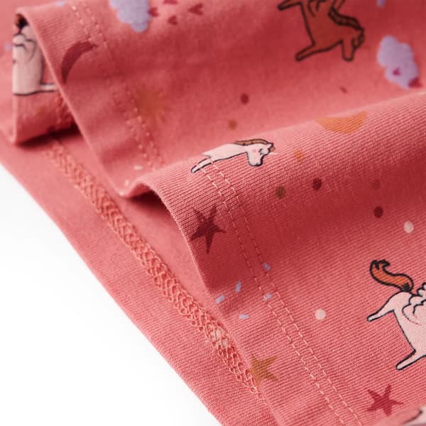 Barnpyjamas med lång ärm, rosa, 92