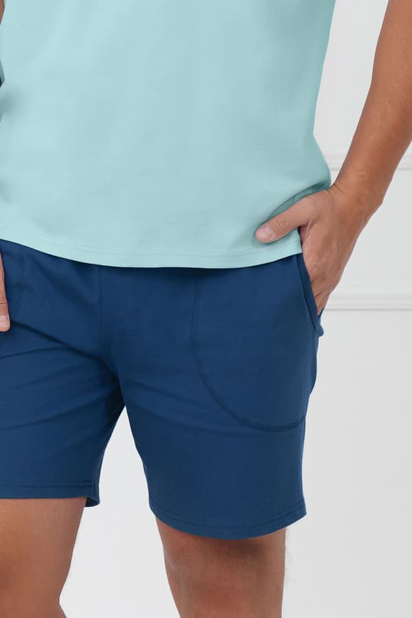 Herrpyjamas med kort ärm, korta byxor Devon XL