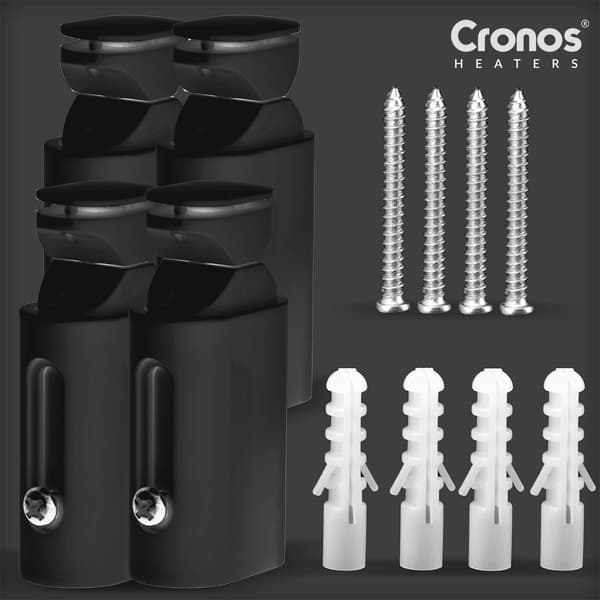Cronos TW-500 Sort elektrisk badeværelsesvarmer