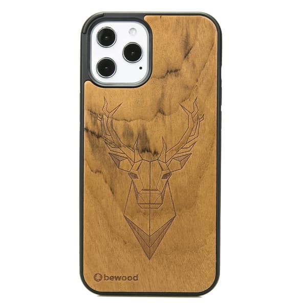 Træcover til iPhone 12 Pro Max IMBUIA DEER