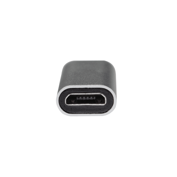 LogiLink USB 2.0 Typ-C till Micro-USB-adapter, Silver - för MacBook, Smart
