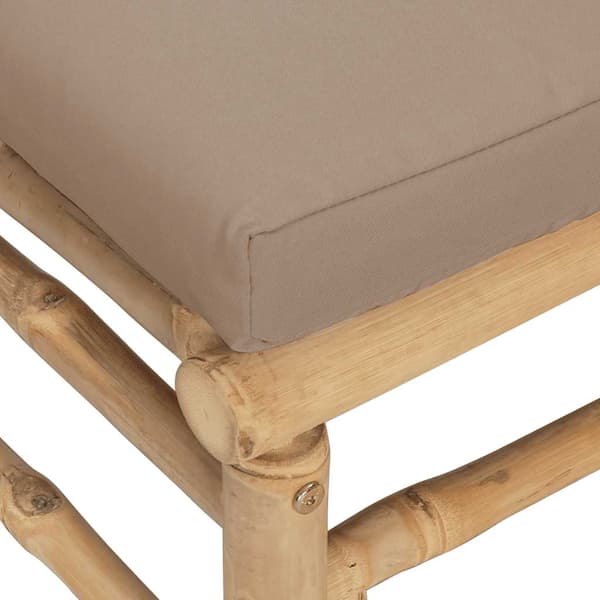 vidaXL Puutarharahi tyynyillä taupe-bambu