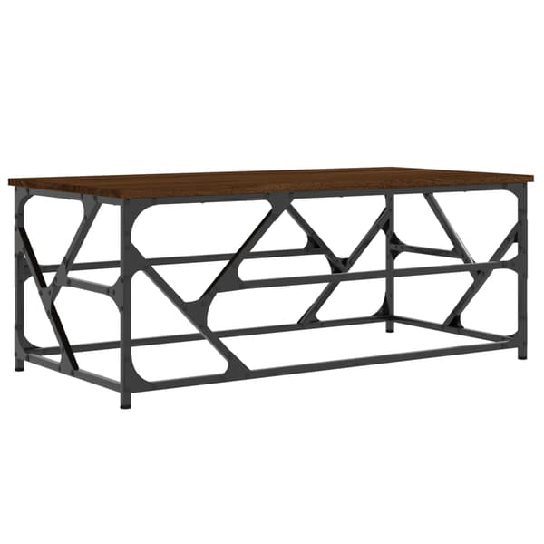 vidaXL sofabord brunt egetræ 100x50x40 cm
