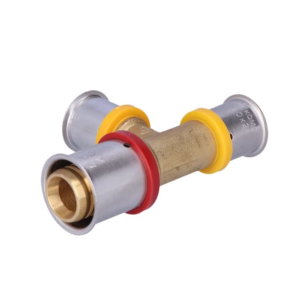 UltraPRESS messing reduktions-T-stykke - 25/20/20