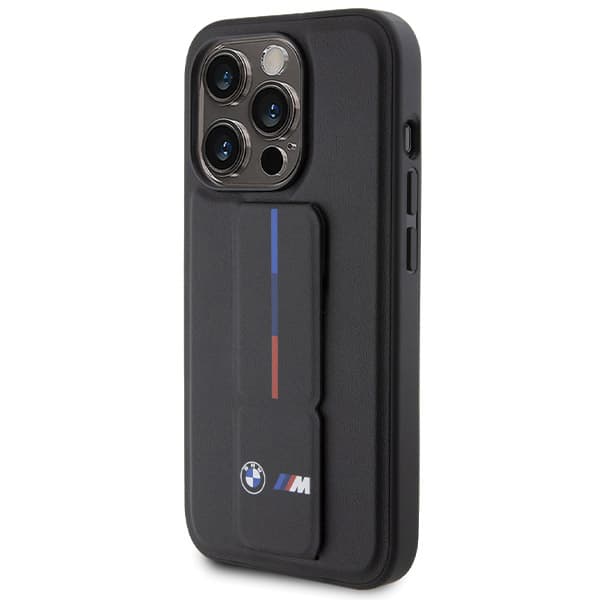 BMW Grip Hot Stamp-cover til iPhone 15 Pro Max, sort